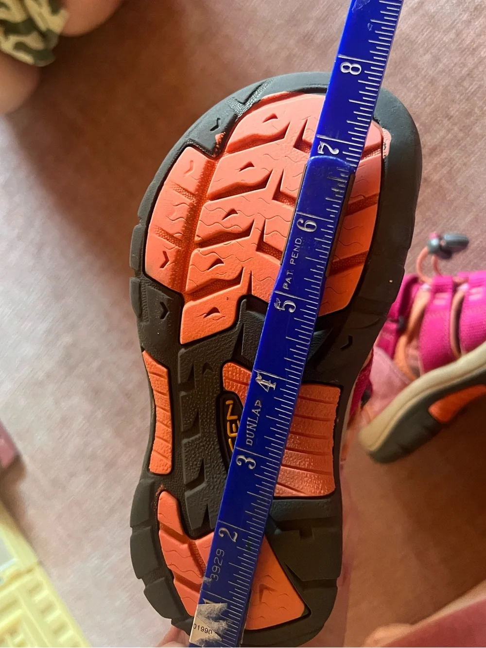 Keen Kids Pink and Orange Closed-Toe Water Sandals size youth 2